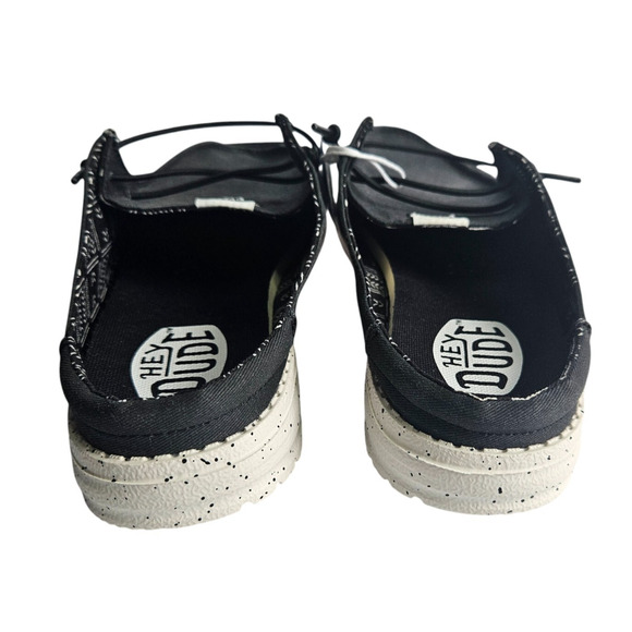 Hey Dude Wendy Slip On Mule Womens Size 9 Black Canvas Casual Slip On Comfort - Picture 6 of 9